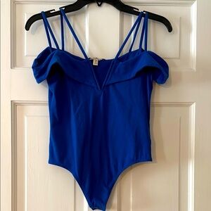 Strappy Blue Bodysuit